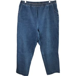Croft & Barrow Elastic Waist Pull On Jeans Women's Size 3X (24-26)